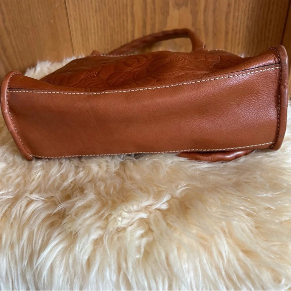 Patricia Nash Paris Tooled Leather Small Satchel - Picture 6 of 9